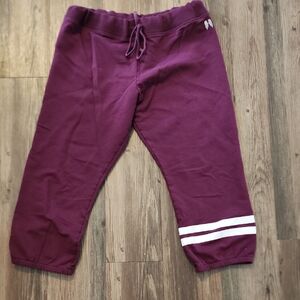 Victoria's Secret Kids Plum Joggers with White Stripes